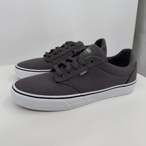 Vans Atwood Deluxe Lace-Up Low Top Sneakers size 11.5 Mene's Pewter Gray/White - Picture 3 of 8